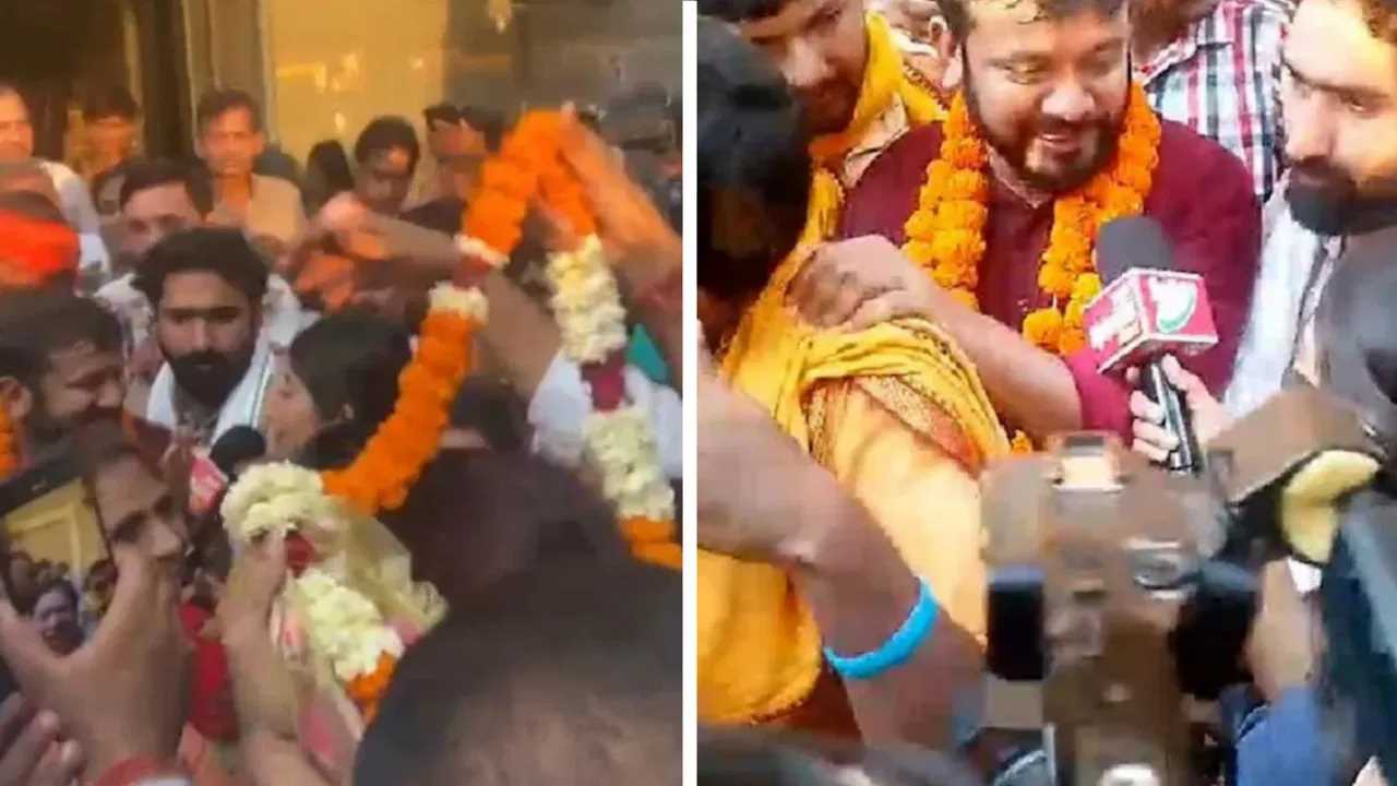 माला पहनाने के बहाने कांग्रेस उम्मीदवार कन्हैया को मारा थप्पड़